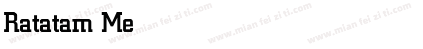 Ratatam Medium字体转换